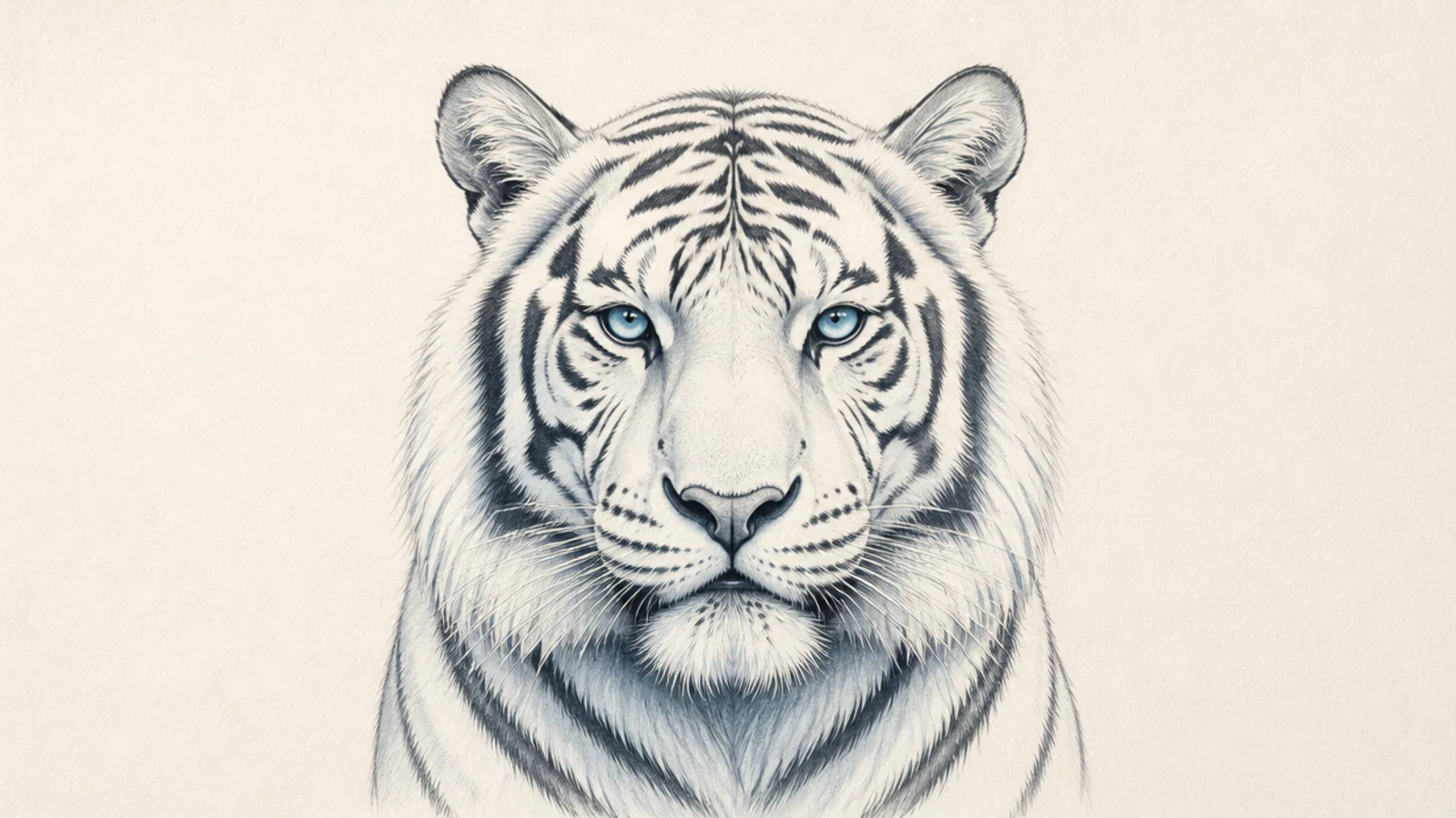 15 Gorgeous White Tiger Drawings to Recreate