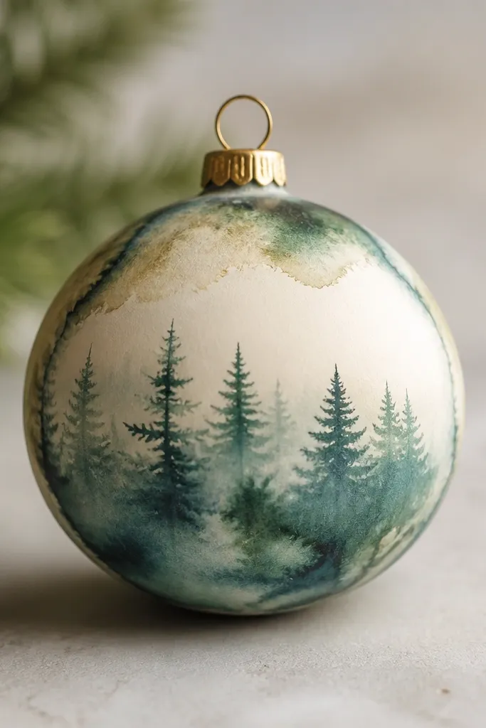 A painted ornament where the dye-like color has bled into the unpainted edge. The border looks darker and uneven compared to the center.