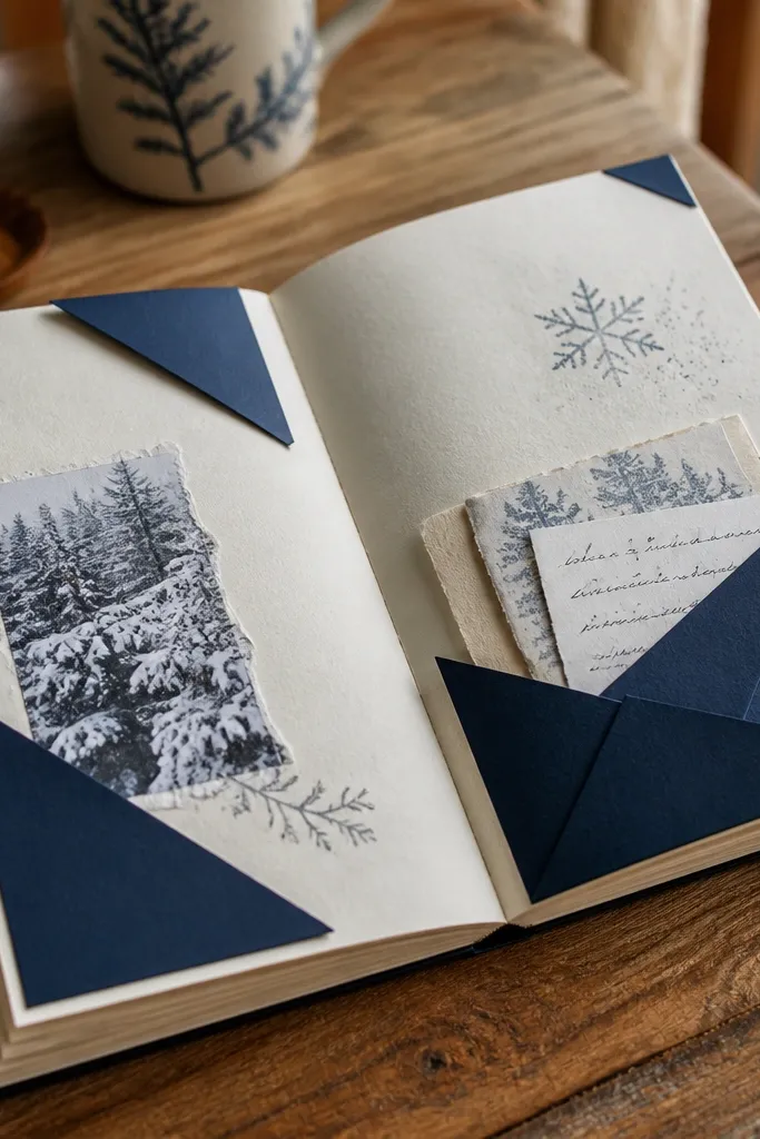 Page corner folded into a triangle flap with a small note inside