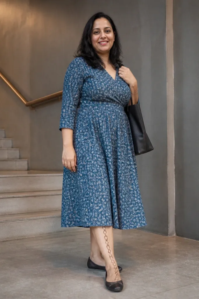 Chain link pattern running up from ankle with dot spacing between links