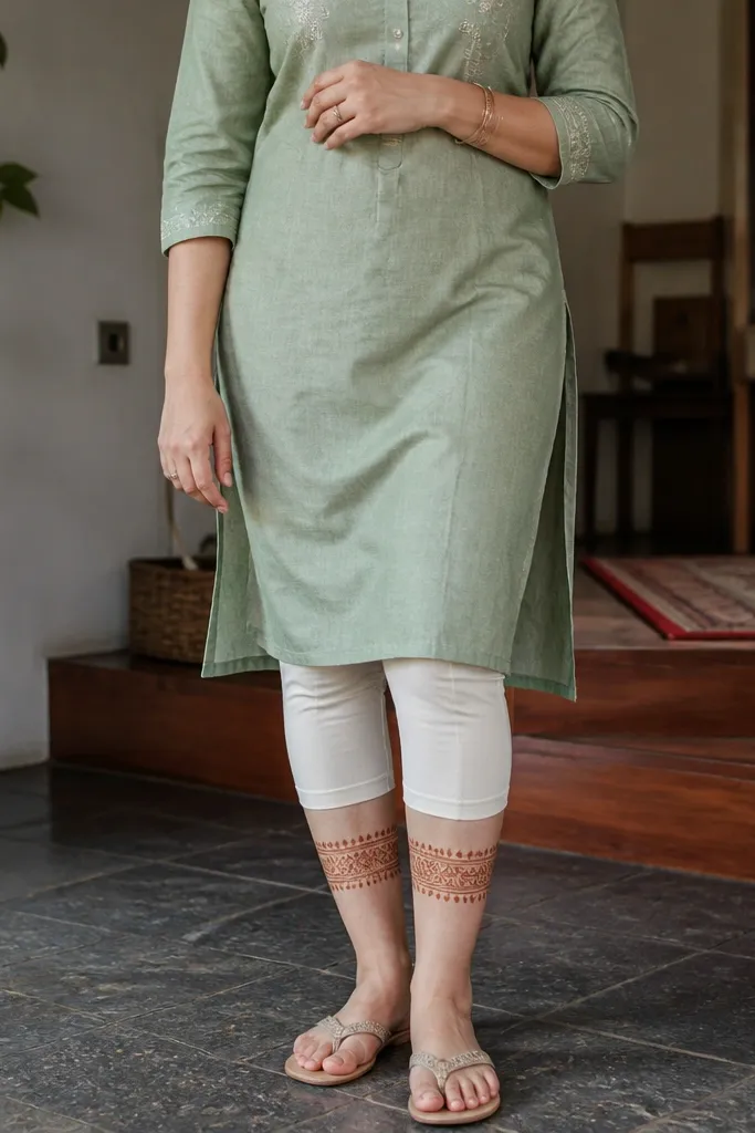 Year-Round Simple Leg Mehndi Designs